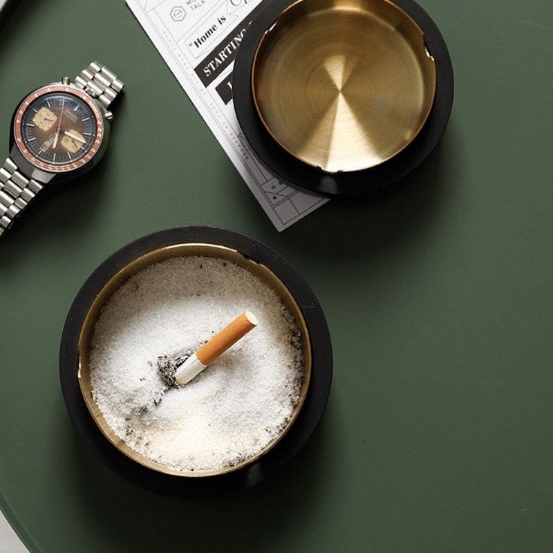 yanju cement concrete stainless steel ashtray ashtray