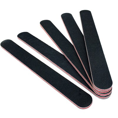 5pcs/10pcs Nailfile Professional Nail Buffer Black Sandpape