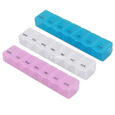 7Day Weekly Tablet Pill Medicine Box Holder Pill Storage Org