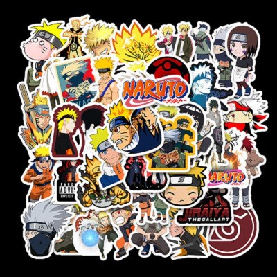 50 pcs/set Uzumaki Naruto Naruto stickers waterproof removab