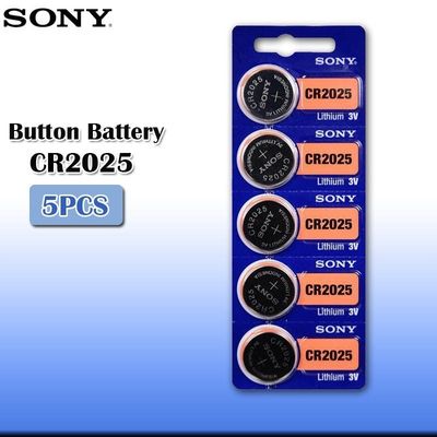 5pcs/lot sony CR2025 3V  Original Lithium Battery For Wa