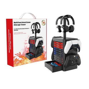 Game CD Disc Tower Stand For PS5 PS4 Xbox Games Discs Stora