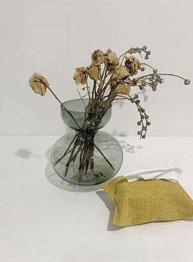 Nordic style pure color tissue box modern simple tissue bag