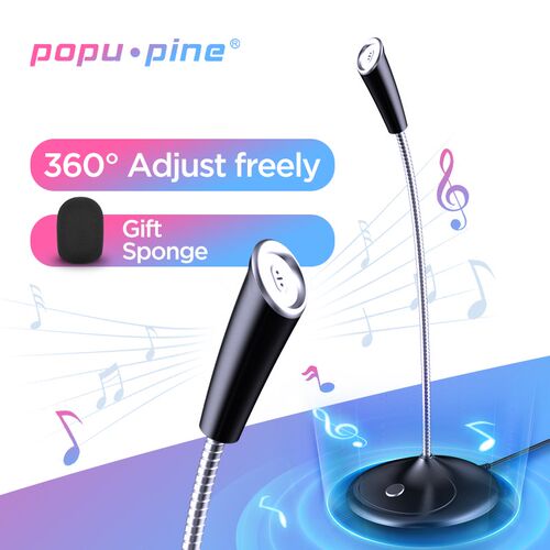 Popu Pine Computer microphone 360° adjust freely Studio Spe