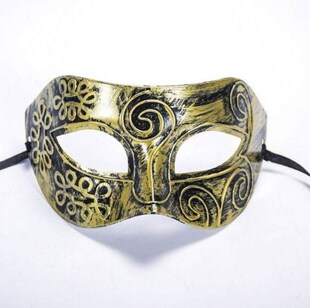 Antique Greek Roman Soldier Venetian Party Masquerade Mask