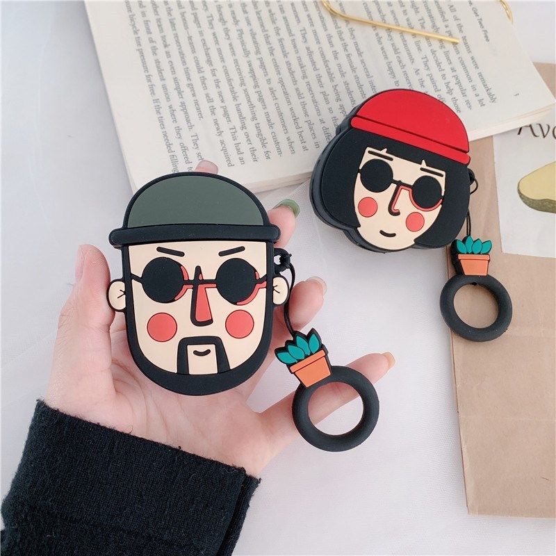 for airpod 2 case 3d the professional mathilda leon cartoon
