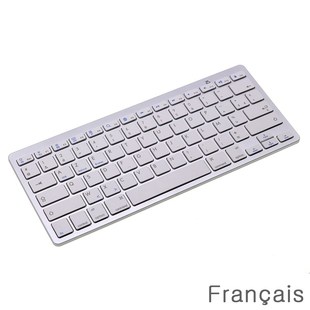 French ''AZERTY'' Mini Bluetooth Keyboard fo