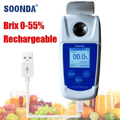 Rechargeable Digital Refractometer Brix Meter Saccharimeter