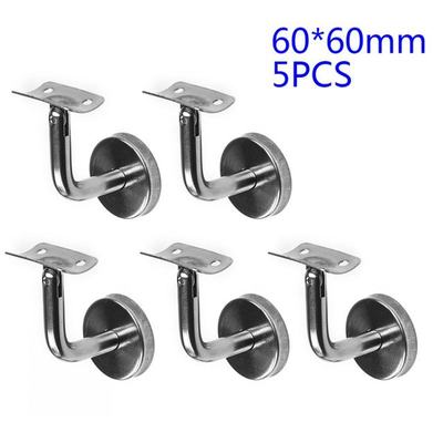5pcs Stainless Steel Handrail Guardrail Stair Railing Suppor