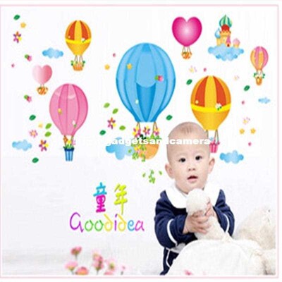 45*60CM Colorful Cartoon Balloon Removable Environmental pro