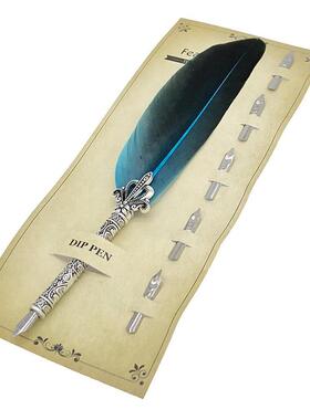 Retro Feather Dip Fountain Pen Vintage Feather Quill Dip Fou