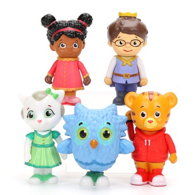 5Pcs/set Daniel Tiger's Neighborhood Friends Figures Set Dan