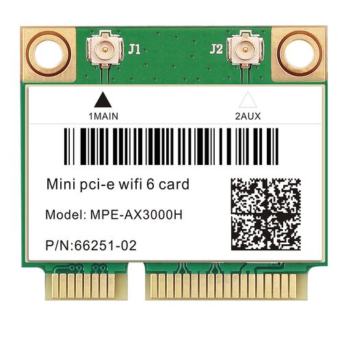 3000Mbps Wifi 6 Wireless Adapter Mini PCI-E Card Bluetooth 5