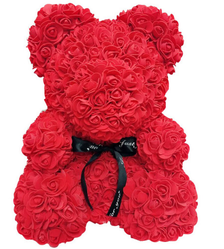 2019 40cm /25 CM Heart Big Red Teddi Bear Rose Flower Artifi