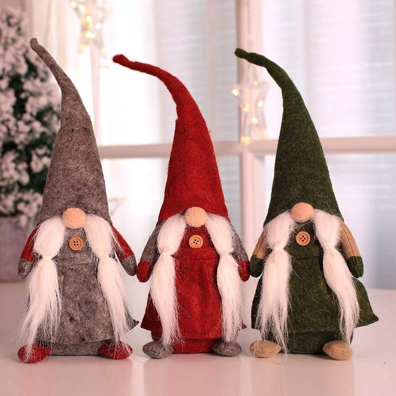 christmas decoration for home ornament plush doll santa clau