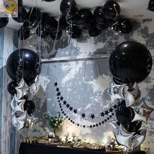 36inch Gaint Black White latex Helium Balloons Baby Shower