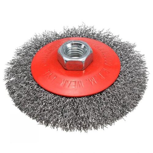 100mm Stainless Steel Wire Brush Bevel Polishing Wheel Rust