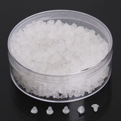 1000pc/lot 4mm Earring Backs Stoppers Jewelry Making Access