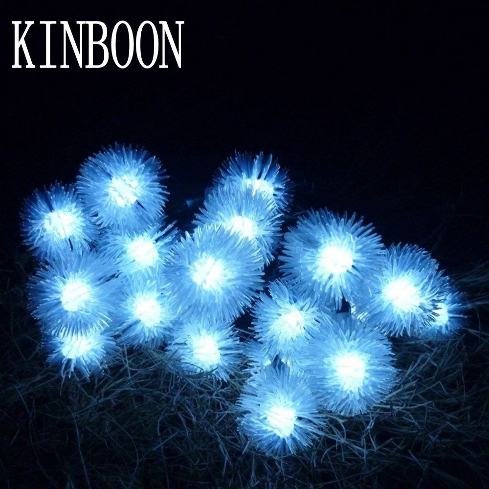 battery 2m 20 led furry snow ball edelweiss led christmas s