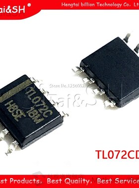 10PCS TL072CDR SOP-8 TL072CD TL072C TL072  Low power operati