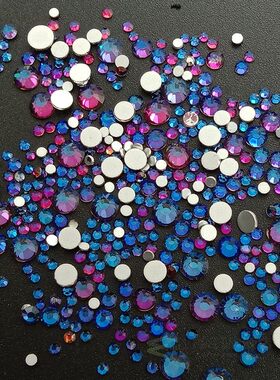 Nail Design Crystals AB 1584pcs Multi-size Glass Nail Rhines