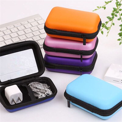 11 Styles Leather Zipper HardDisk Earphone Case Protective