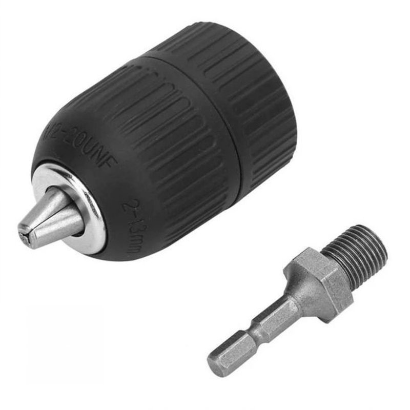 2-13mm Keyless Drill Chuck 1/2-20UNF Electric Impact Drill D