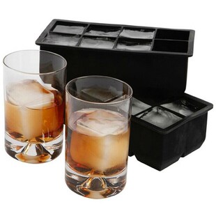 Food Grade Silicone Ice Cube Square Tray Mold Mould Fridge