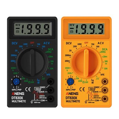 DT830X Digital Multimeter Voltmeter Ammeter Ohmmeter DC10V~1