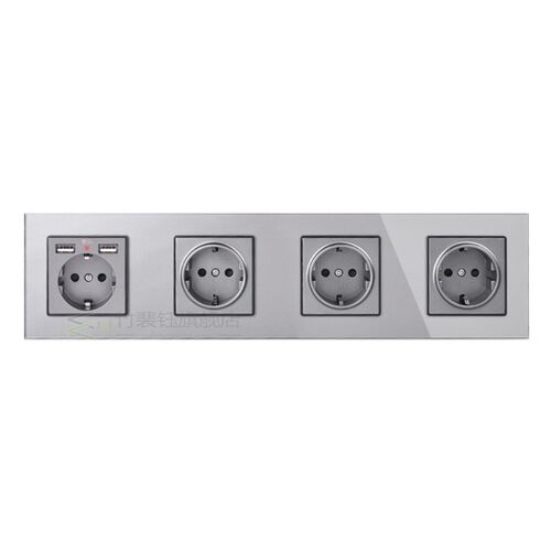 COSWALL 16A 1/2/3/4/5 Gang Russia Spain E Standard Wall Sock
