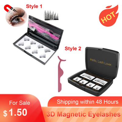 3D Magnetic Eyelashes Invisible Magnetic Lashes Mink Eyelash