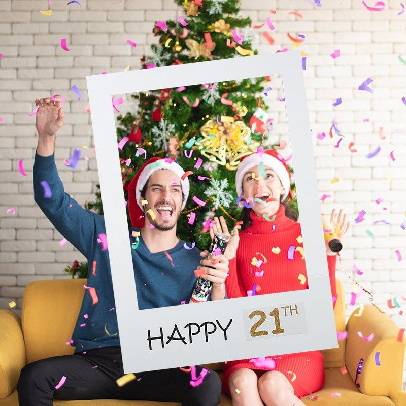 18th/21th/30th years old black gold birthday party photo bo