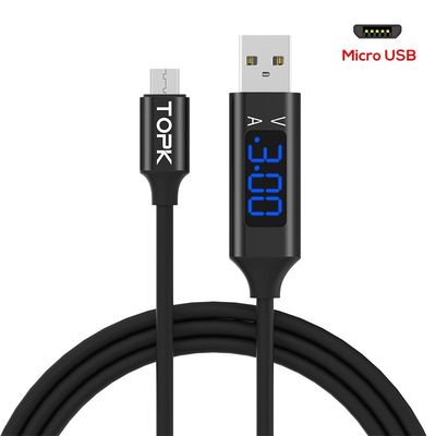 1m Micro USB Cable 3.1A Fast Charge Voltage/Current Display