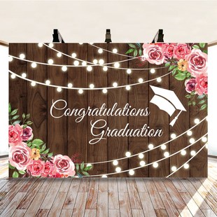 Yeele Flowers Wooden Boards Graduation Season Light Bokeh P