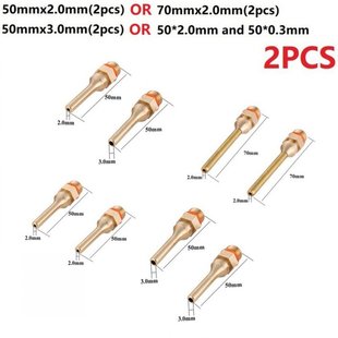 2Pcs Gold Hot Melt Glue Stick Nozzle Pure Copper No Glue 11m