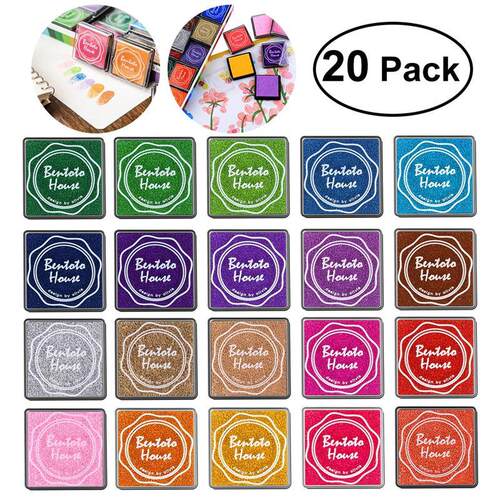 20pcs Multi-colored Giant Ink Pads Stamp Pads Inkpad Handmad