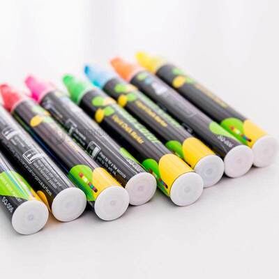 Fluorescent Window Marker Flash Color Pen Liquid Chalk Pen E
