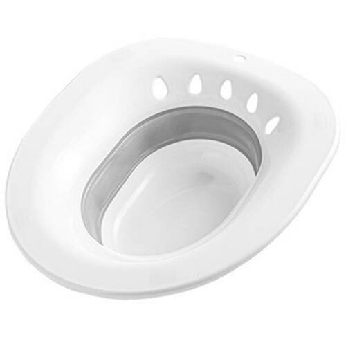 Sitz Bath for Toilet Seat Postoperative Care Basin Foldable