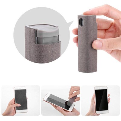 2 in 1 Portable Kit Liquid Screen Cleaner Laptop Computer T