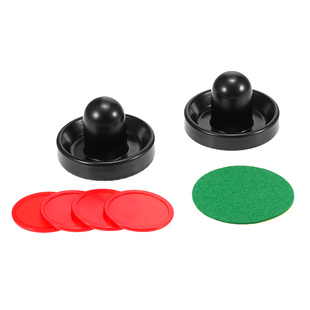 1 Set Air Hockey 76mm / 96mm Plastic Mallet Pusher Puck Felt