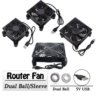 Gdstime 5V USB Router Fan 80mm 92mm 120mm 140mm DIY TV Box