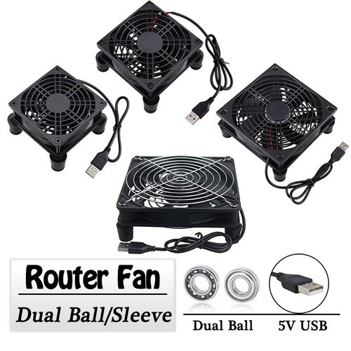 Gdstime 5V USB Router Fan 80mm 92mm 120mm 140mm DIY TV Box