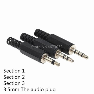 10pcs 3.5mm Audio Male Plug 3.5 Jack 2,3,4 Sections Balance