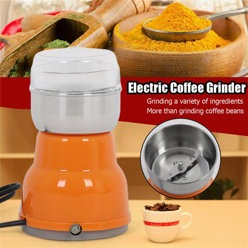 Newest Electric Coffee Bean Grinder Home Kitchen Office Stai