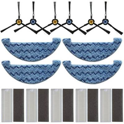 15pcs/set Mop Cloth Side Brush Filter Accessories Set For ZA