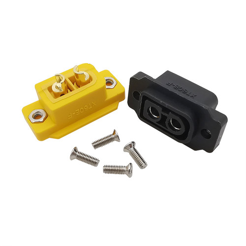 2Pcs XT60E-F XT60E Female Connector Brass Gold/Nickel-Plated