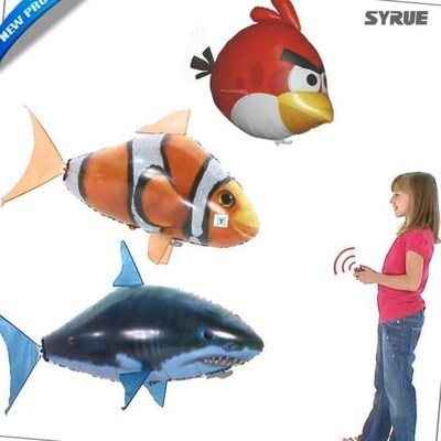 emote control shark inflatable suspended shark air balloon-