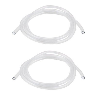 2pcs 6.5FT 8mm Inside Dmr. Clear Plastic PVC Hose for Contai