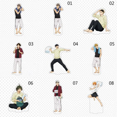 Anime Haikyuu!! Figures Desk Plate Models Anime Acrylic Stan