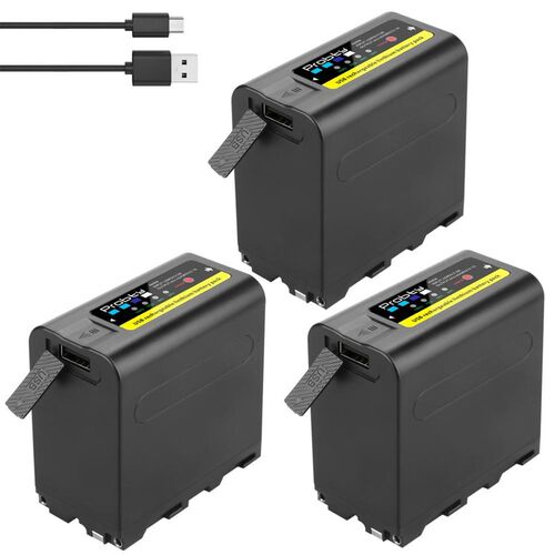 8800mAh NP-F980 NP-F970 NPF960 NPF970 Battery with SB Charge